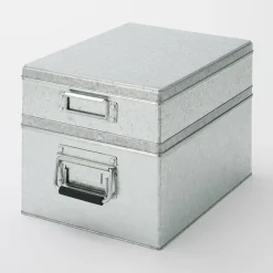 Rangements En Métal^Muji Boîte en métal galvanisé L