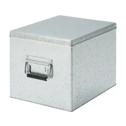 Rangements En Métal^Muji Boîte en métal galvanisé L26X P37X H24cm