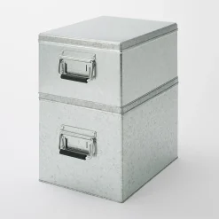 Rangements En Métal^Muji Boîte en métal galvanisé L26X P37X H24cm