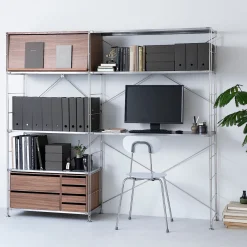 Boîtes Et Rangement De Bureau^Muji Boîtes archives A4 en kraft (Lot de 5)