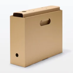 Boîtes Et Rangement De Bureau^Muji Boîtes archives A4 en kraft (Lot de 5)