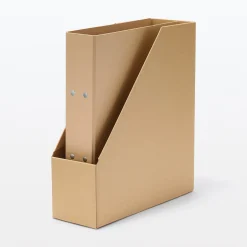 Boîtes Et Rangement De Bureau^Muji Boîtes archives biais A4 en kraft (Lot de 5)