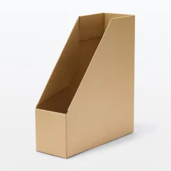 Boîtes Et Rangement De Bureau^Muji Boîtes archives biais A4 en kraft (Lot de 5)