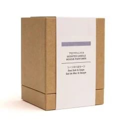 Bougies^Muji Bougie 1 mèche sel de mer et sauge