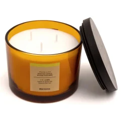 Bougies^Muji Bougie 3 mèches citron et thé vert