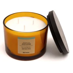 Bougies^Muji Bougie 3 mèches figue verte et vétiver