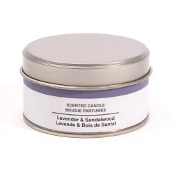 Bougies^Muji Bougie Métal ‐ Lavande, bergamote, bois de santal