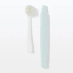Soin Bucco‐Dentaires|Accessoires De Voyage^Muji Brosse à dents avec tête interchangeable ‐ Large, poils moyens