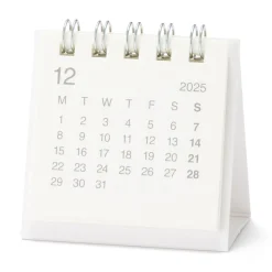 Agendas Et Calendriers^Muji Calendrier de bureau 2026 en papier bagasse - Format mini