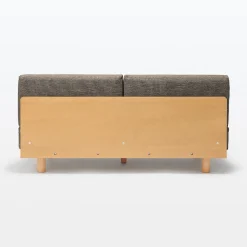 Canapés Et Repose-Pieds^Muji Canapé en polyester tissé sans accoudoirs ‐ 2 places, Marron