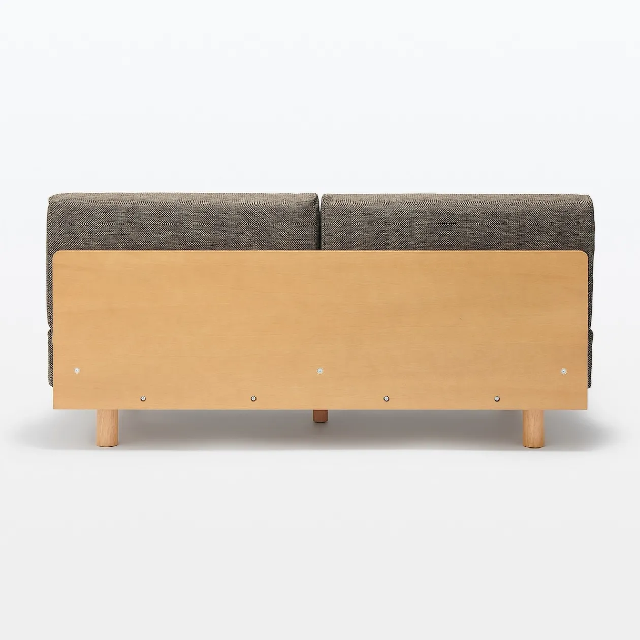 Canapés Et Repose-Pieds^Muji Canapé en polyester tissé sans accoudoirs ‐ 2 places, Marron