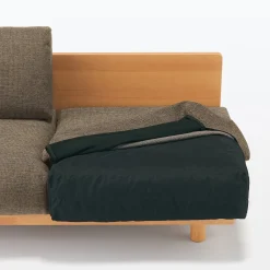 Canapés Et Repose-Pieds^Muji Canapé en polyester tissé sans accoudoirs ‐ 2 places, Marron