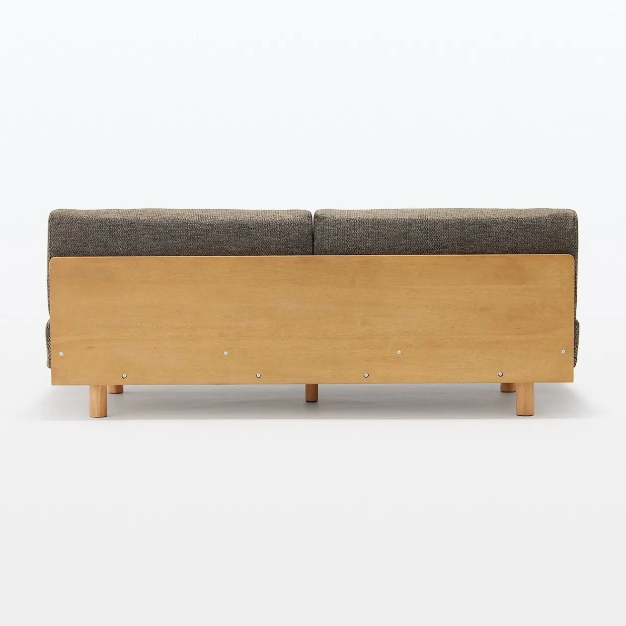 Canapés Et Repose-Pieds^Muji Canapé en polyester tissé sans accoudoirs ‐ 3 places, Marron