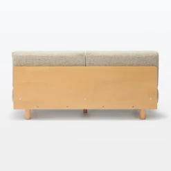 Canapés Et Repose-Pieds^Muji Canapé en polyester tissé sans accoudoirs ‐ 2 places, Beige