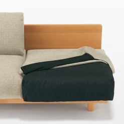 Canapés Et Repose-Pieds^Muji Canapé en polyester tissé sans accoudoirs ‐ 2 places, Beige