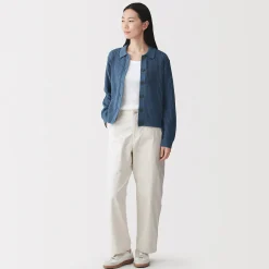 Pulls Et Cardigans^Muji Cardigan à col en tricot de coton mélangé pour femme