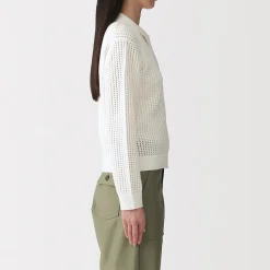 Pulls Et Cardigans^Muji Cardigan à col en tricot de coton mélangé pour femme