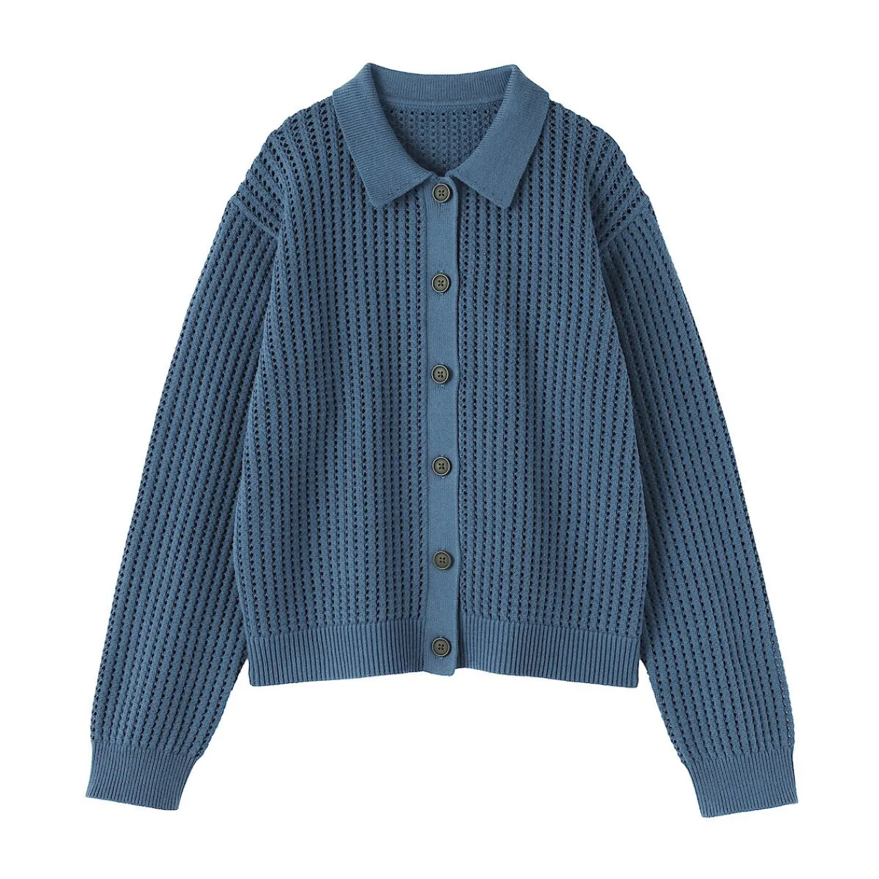 Pulls Et Cardigans^Muji Cardigan à col en tricot de coton mélangé pour femme