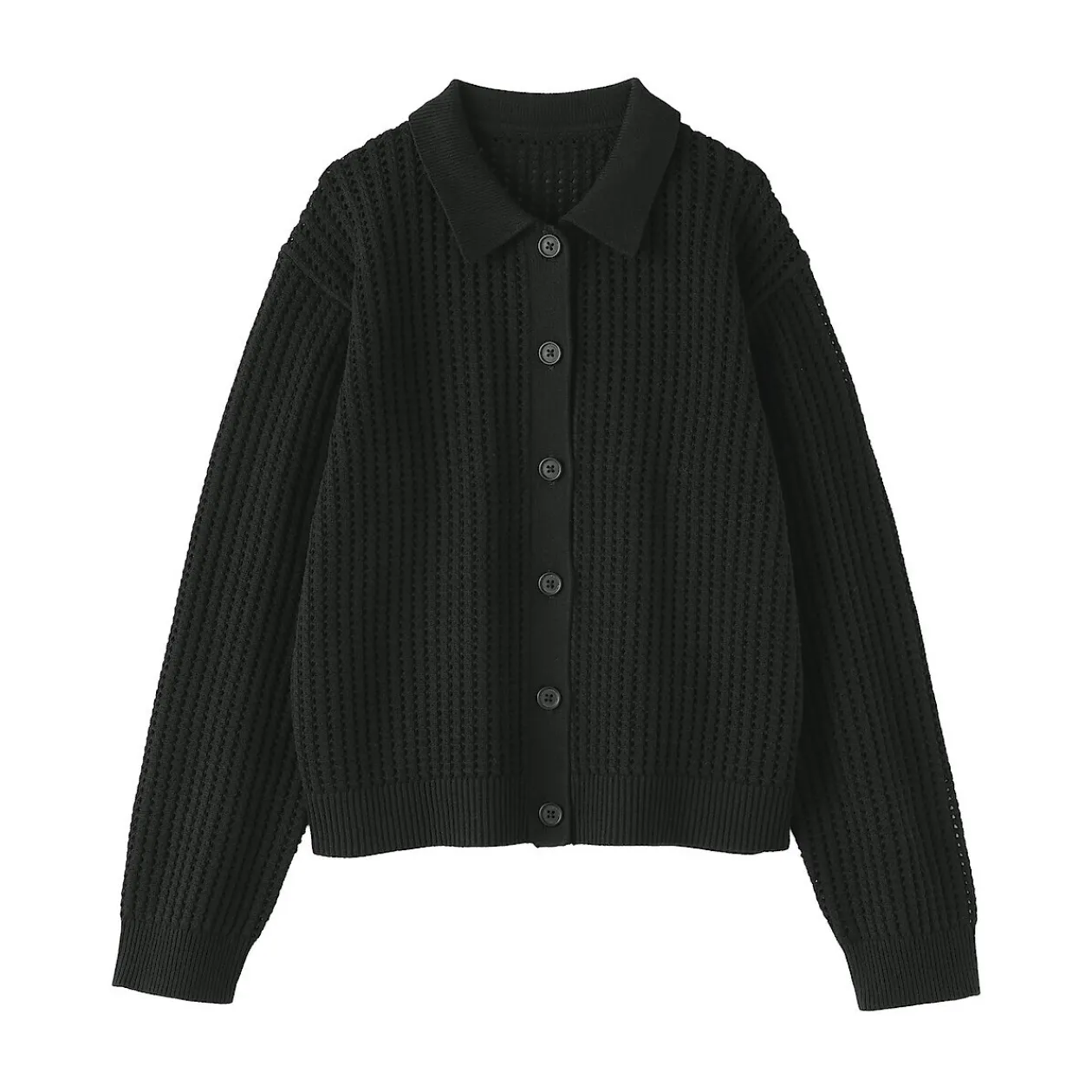 Pulls Et Cardigans^Muji Cardigan à col en tricot de coton mélangé pour femme