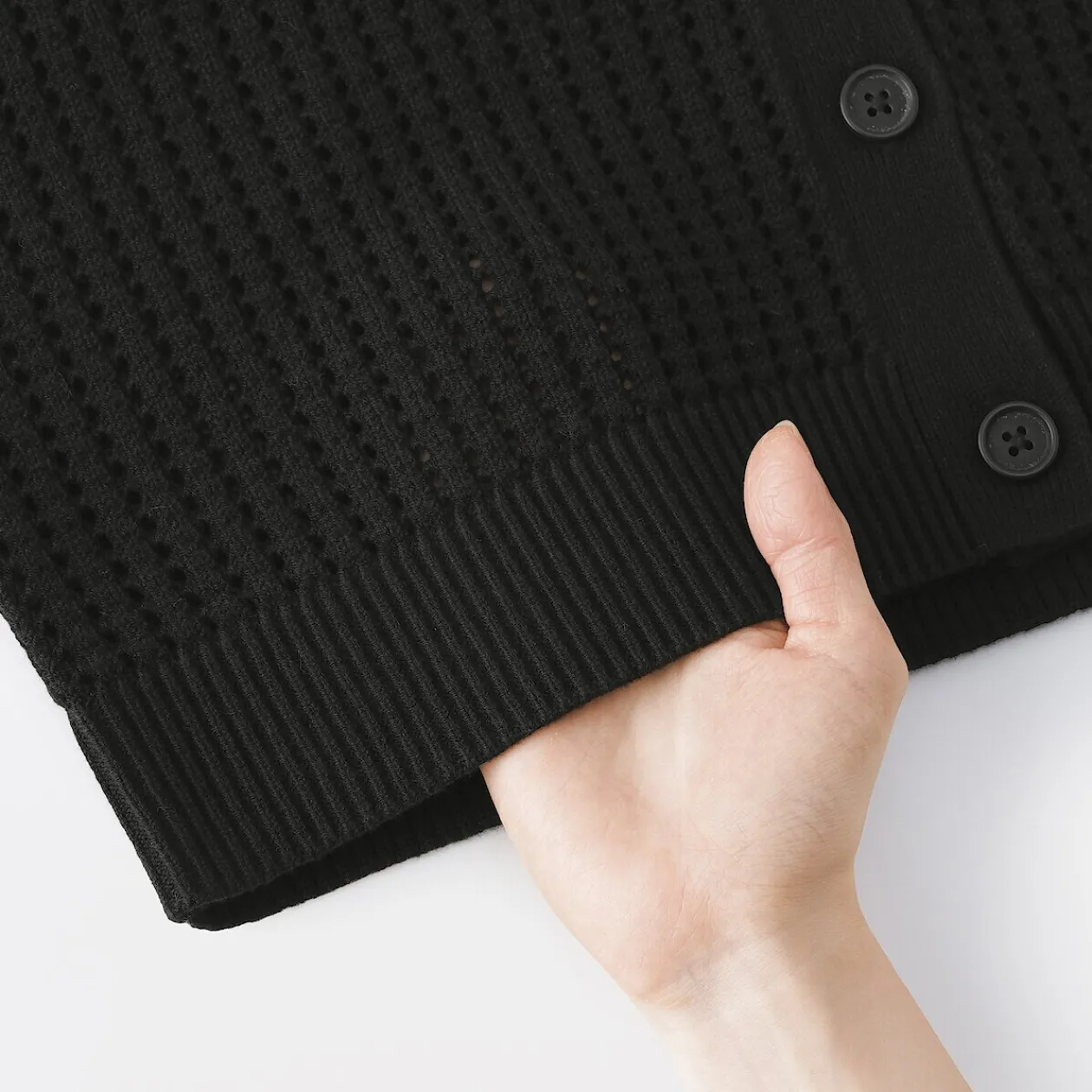 Pulls Et Cardigans^Muji Cardigan à col en tricot de coton mélangé pour femme