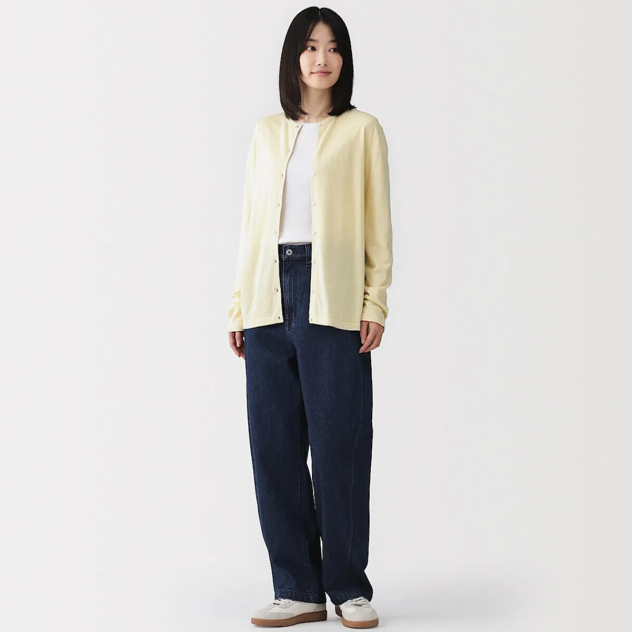 Pulls Et Cardigans^Muji Cardigan à col ras du cou en mélange de fibres de soja pour femme