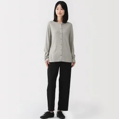 Pulls Et Cardigans^Muji Cardigan à col ras du cou en mélange de fibres de soja pour femme