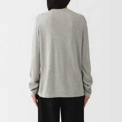 Pulls Et Cardigans^Muji Cardigan à col ras du cou en mélange de fibres de soja pour femme