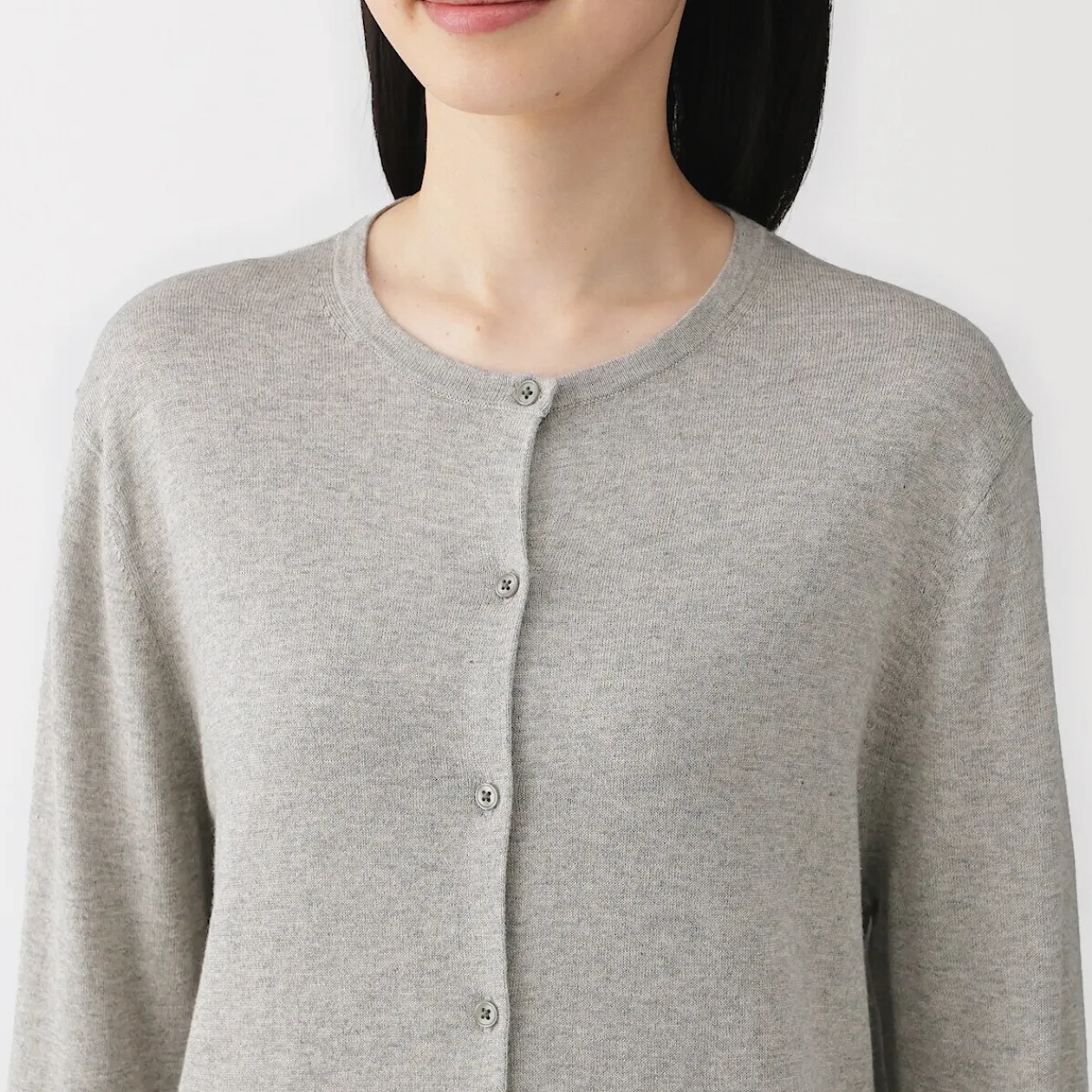 Pulls Et Cardigans^Muji Cardigan à col ras du cou en mélange de fibres de soja pour femme