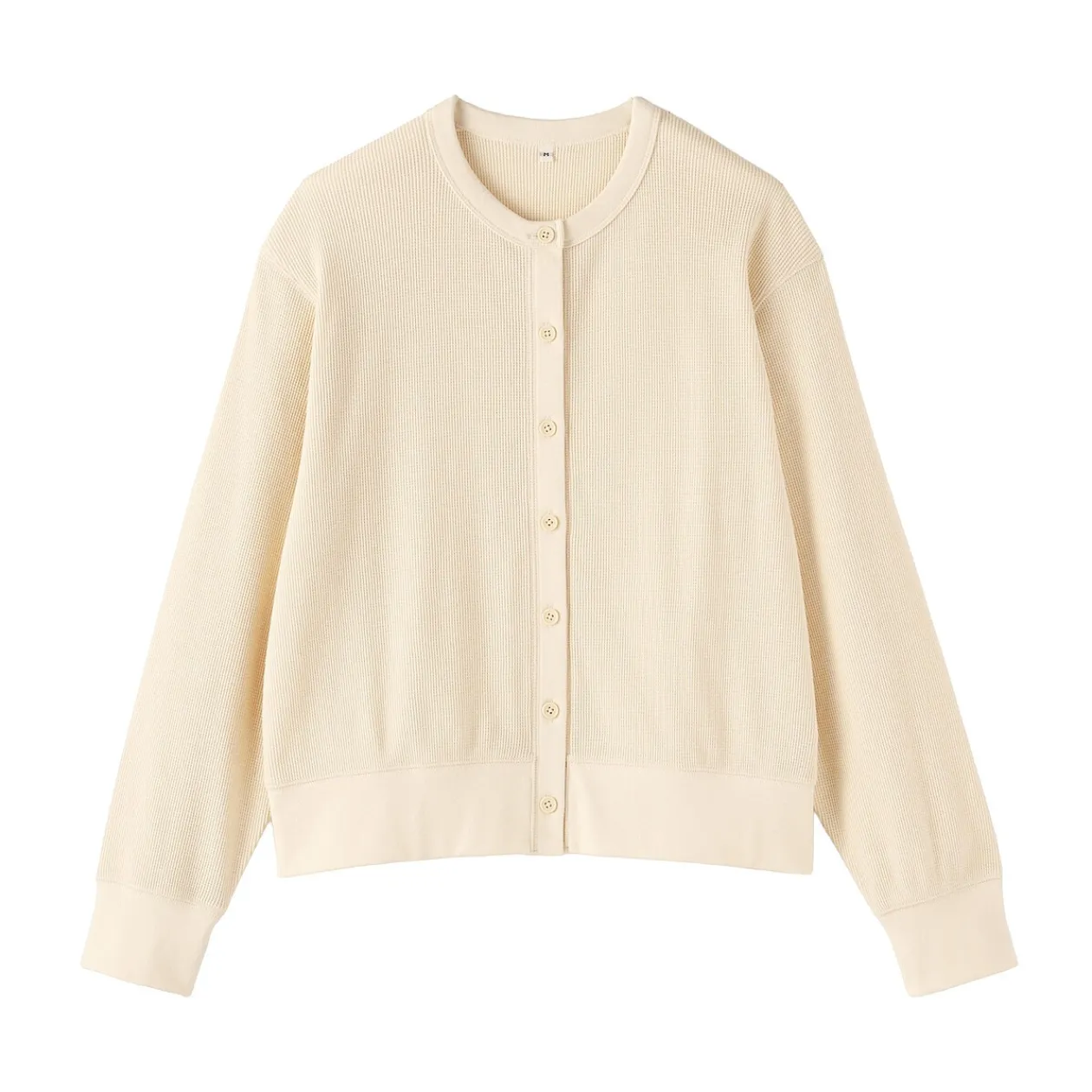 Pulls Et Cardigans|Hoodies Et Sweatshirts^Muji Cardigan à col ras du cou en coton biologique tricoté et gaufré pour femme