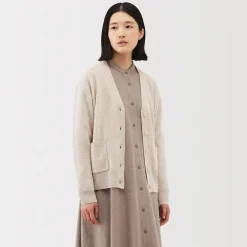 Pulls Et Cardigans^Muji Cardigan avec col en V en maille moyenne pour femme