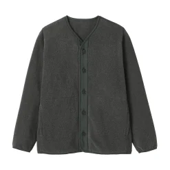 Vestes Et Manteaux|Pulls Et Cardigans^Muji Cardigan en polaire de polyester recyclé pour homme