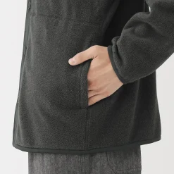 Vestes Et Manteaux|Pulls Et Cardigans^Muji Cardigan en polaire de polyester recyclé pour homme