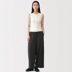 Hauts Et T‐Shirts|Sous‐Vêtements^Muji Cardigan sans manches en coton biologique hautement torsadé pour femme