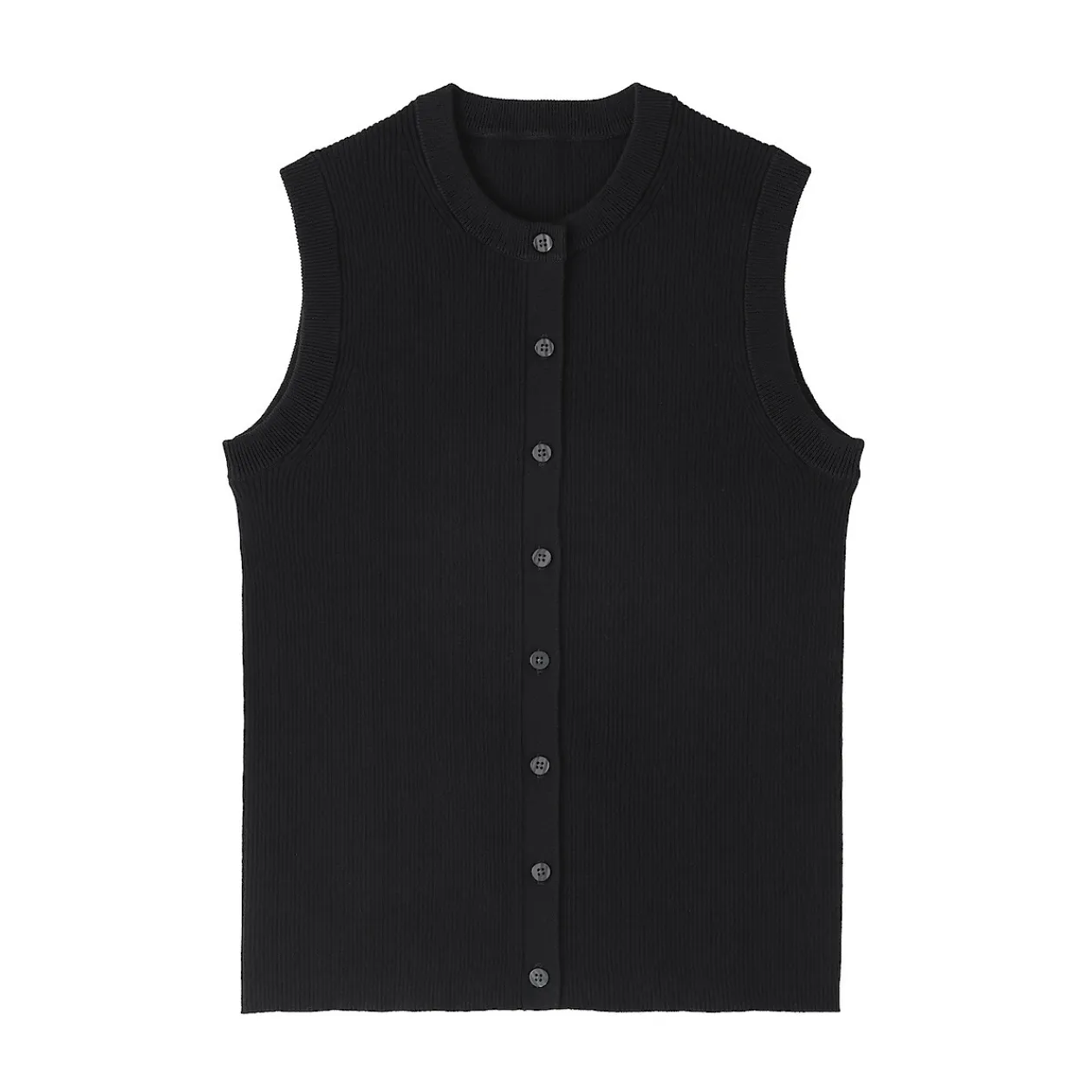 Hauts Et T‐Shirts|Sous‐Vêtements^Muji Cardigan sans manches en coton biologique hautement torsadé pour femme