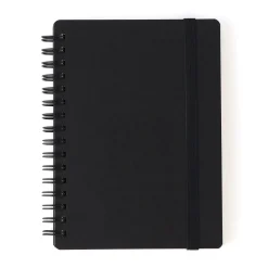 Cahiers À Lignes^Muji Carnet double spirale A6 en papier de grande qualité avec attache élastique