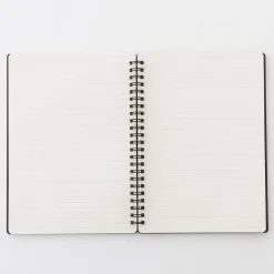 Cahiers À Lignes^Muji Carnet double spirale en papier de grande qualité avec attache élastique