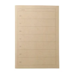 Agendas Et Calendriers^Muji Carnet hebdomadaire