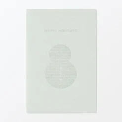 Emballages Cadeaux^Muji Carte de vœux - Bonhomme de neige