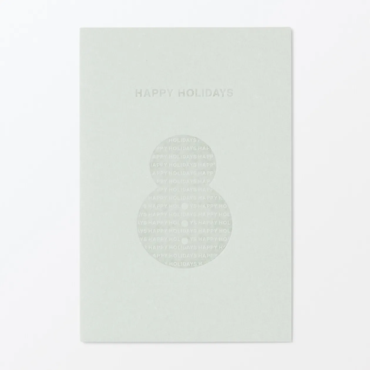 Emballages Cadeaux^Muji Carte de vœux - Bonhomme de neige