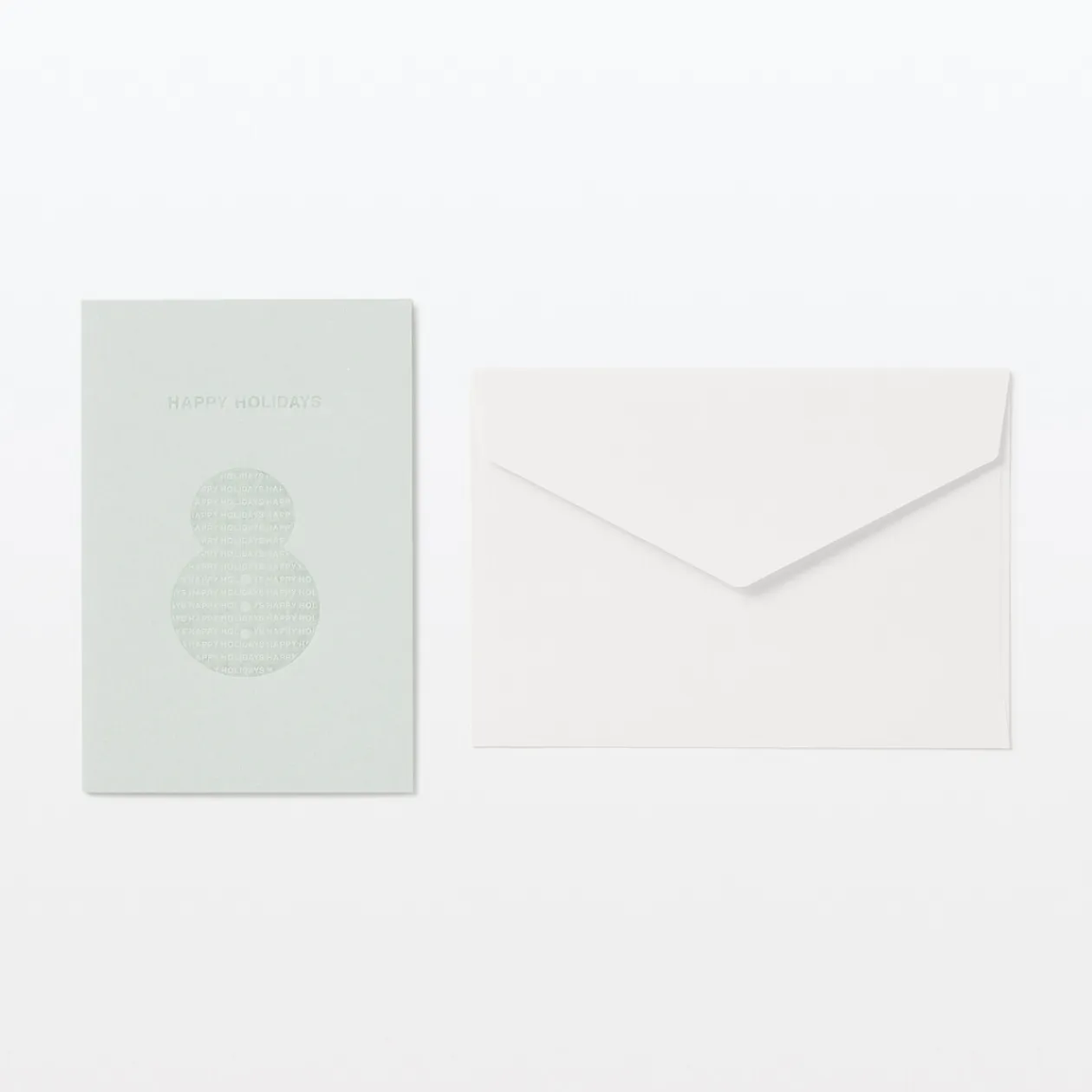 Emballages Cadeaux^Muji Carte de vœux - Bonhomme de neige