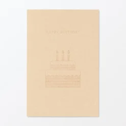 Emballages Cadeaux^Muji Carte message ‐ Gâteau