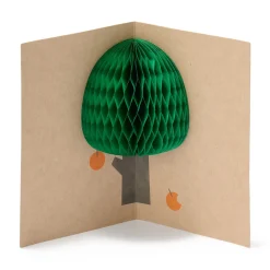 Emballages Cadeaux^Muji Carte pop-up en nid d'abeille - Arbre fruitier