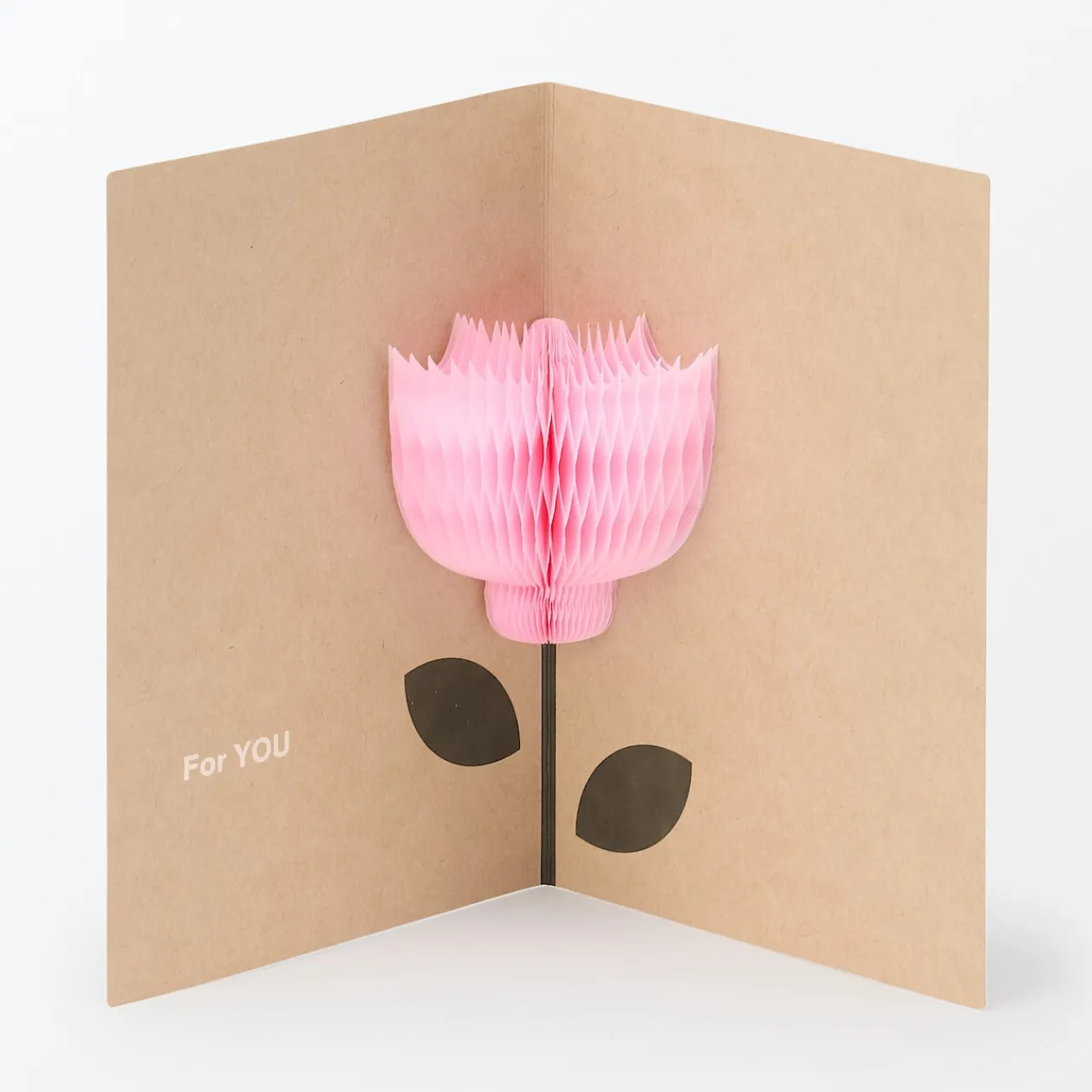 Emballages Cadeaux^Muji Carte pop‐up en papier alvéolé ‐ Fleur
