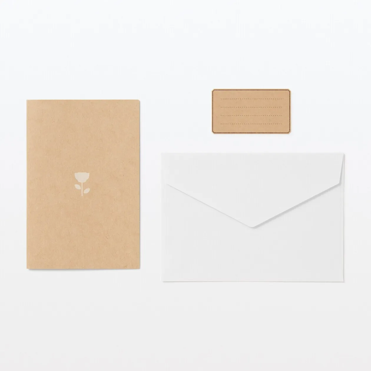 Emballages Cadeaux^Muji Carte pop‐up en papier alvéolé ‐ Fleur
