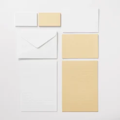 Feuilles Volantes^Muji Cartes postales en bambou Blanc