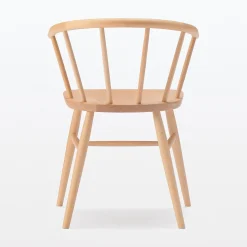 Chaises, Bancs Et Tabourets^Muji Chaise en hêtre massif à pieds arrondis et accoudoirs