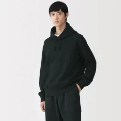 Pulls Et Cardigans|Hoodies Et Sweatshirts^Muji Chandail à capuchon en coton traditionnellement tricoté pour homme