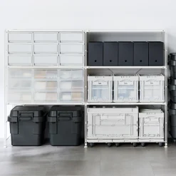 Rangements En Polypropylène^Muji Chariot plateforme modulaire en polypropylène recyclé