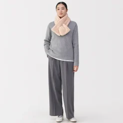 Écharpes|Écharpes^Muji Écharpe en polaire Boa de polyester recyclé