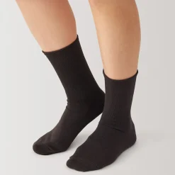 Chaussettes^Muji Chaussettes à angle droit stretch à revers confort 36‐39